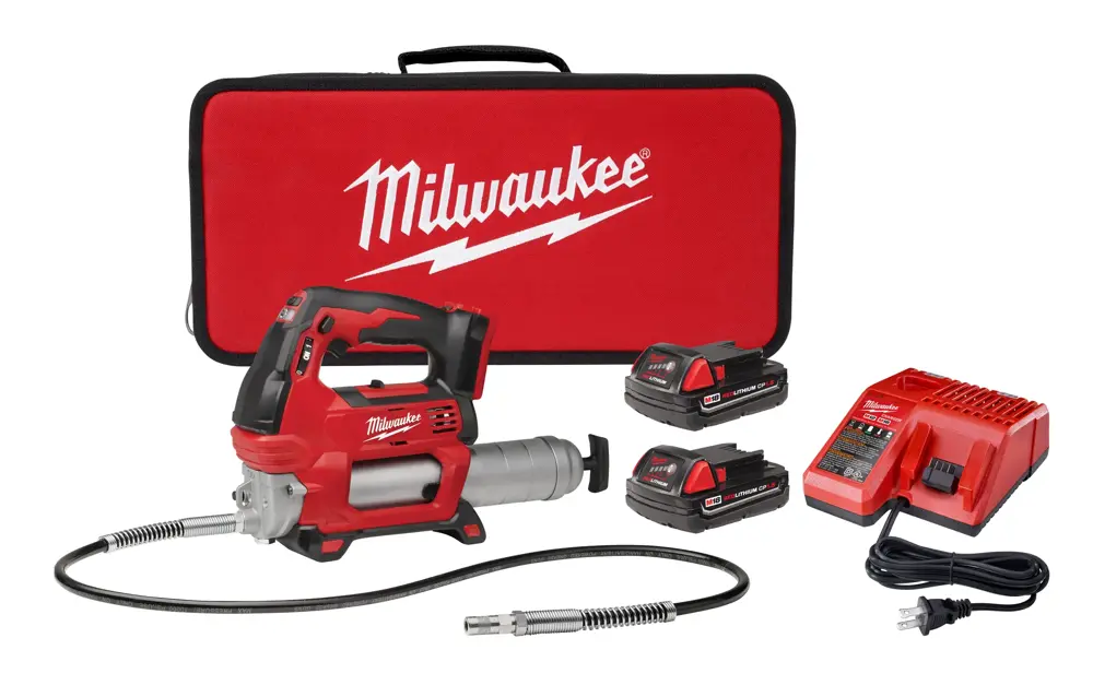 Milwaukee M18 Cordless 2-Speed Grease Gun Kit MIL 264622CT