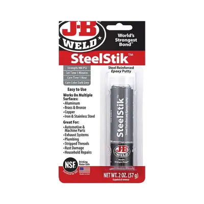 JB Weld SteelStick Steel Reinforced Epoxy Putty Stick, 57 g CBC