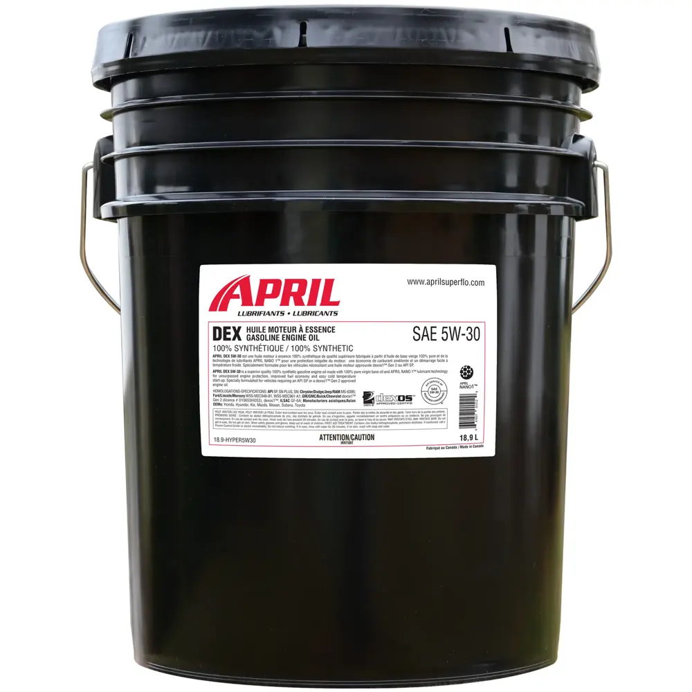 April Super Flo 5W 30 Hypersynthetic Motor Oil, 18.9L ASF