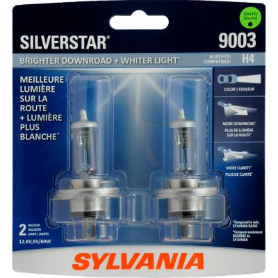 Ampoule de phare à halogène Sylvania Silverstar H7, lumière plus