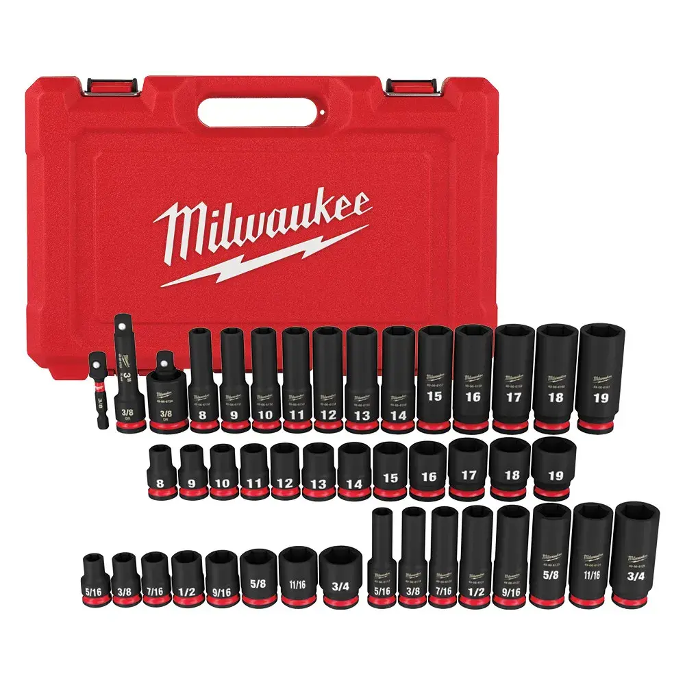 Milwaukee SHOCKWAVE Impact Duty Socket Set 3/8 in. Drive SAE
