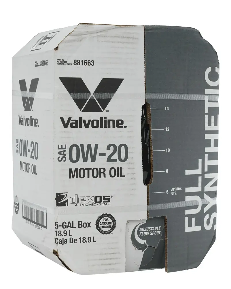 Valvoline Motor Oil 0W20 Full Synthetic 5 gal (US) VAL 881663