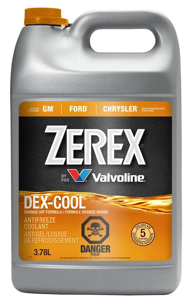 Zerex Coolant/Antifreeze DexCool Concentrated, 3.78 L VAL 893964