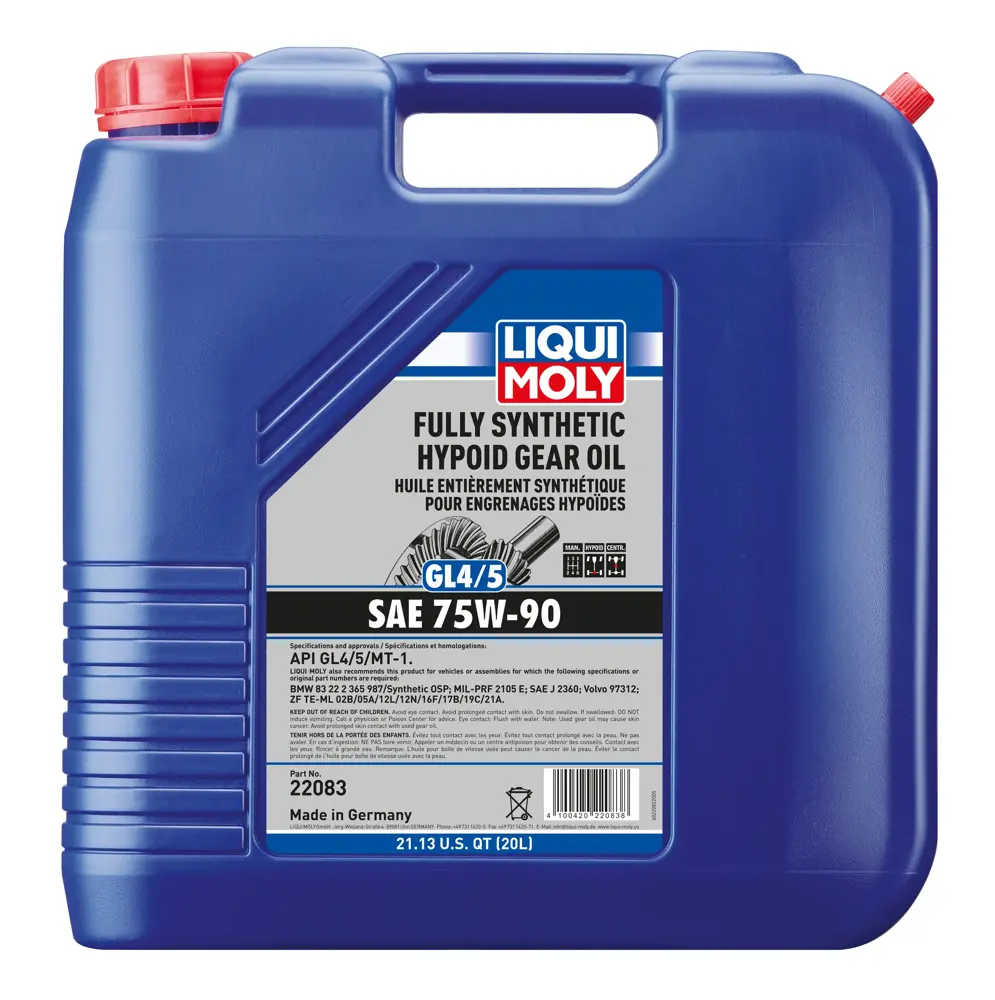 Liqui Moly Hypoid Synthetic Gear Oil, GL4/5 75W-90, 20L LMY