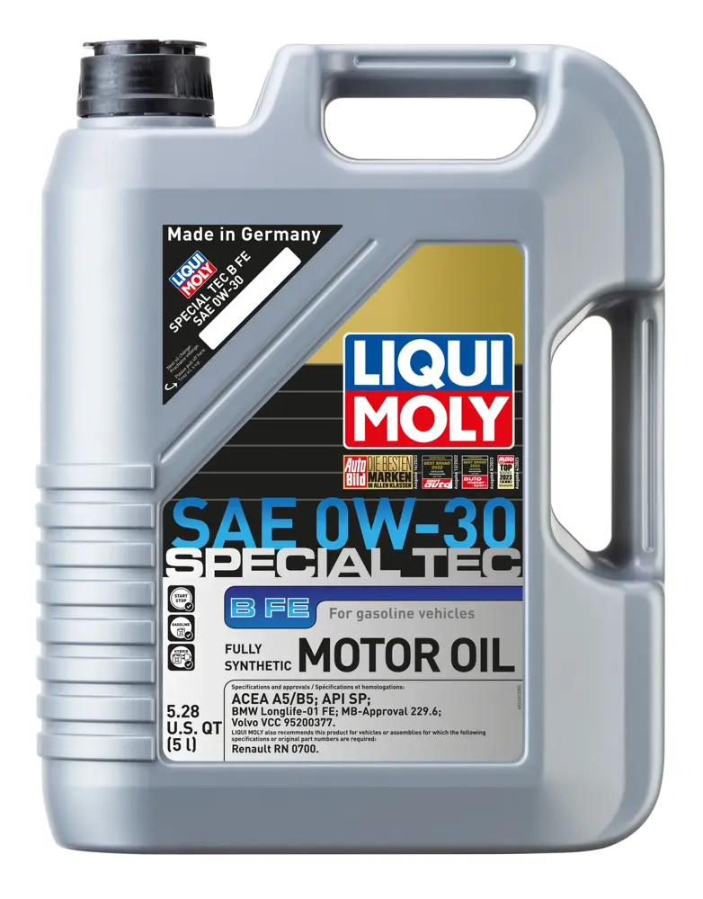 かちゃページ Liqui Moly Special Tec B FE Motor Oil 0W30 Full Synthetic 5 l LMY