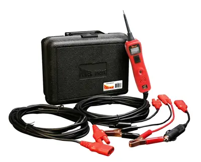 Power Probe Kit Test Light and Voltmeter in red case PPB PP319FTCRED