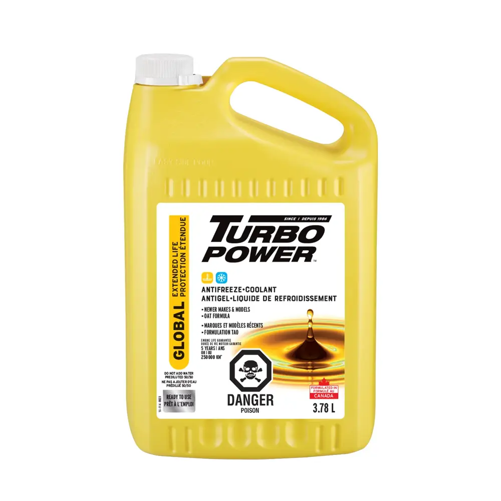 Turbo Power - Antigel-Liquide De Refroidissement Prdilu 50/50, Global   Protection tendue, 3.78 L RCO 16114 | Product Details