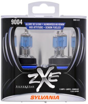 Sylvania ZXE 9004 Headlight Halogen Bulb - Whiter light SYL