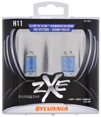 Sylvania ZXE H11 Headlight Halogen Bulb - Whiter light SYL
