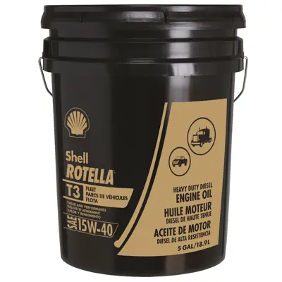 Huile Moteur Shell Rotella T5 15W-40 - 5 Gallons (18,9L) - Neuf Scellé - 550045128