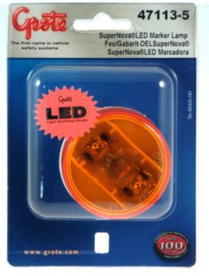 Grote Lamp Clearance and Marker Supernova, Male Pin Amber