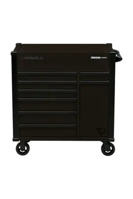 Carlyle 46 in 8 Drawer Service Cart Midnight Oil CSE C3500438DMO
