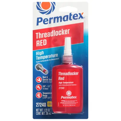 Permatex Red High Temperature 272 Threadlocker, 36 ml PER 27240