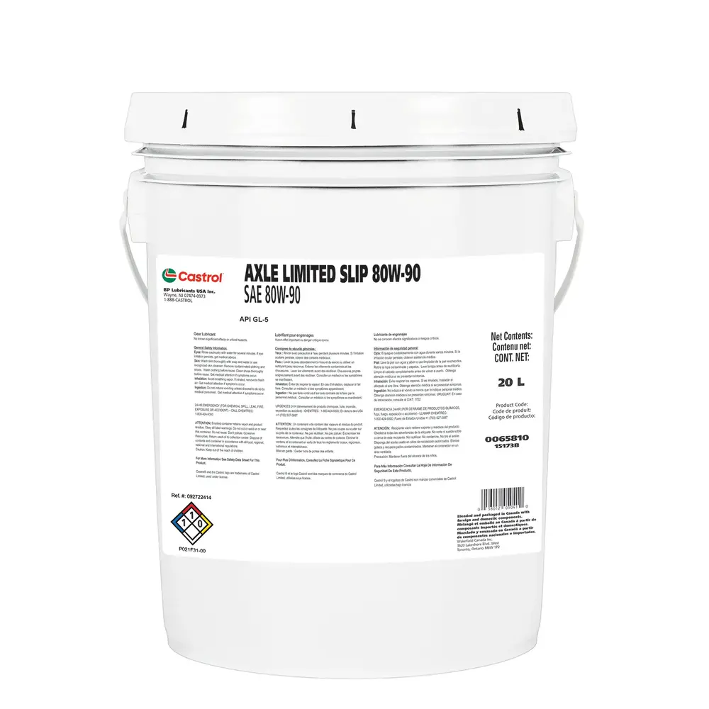 Castrol Axle Limited Slip Gear Oil 80W90, 20 l CAS 0065810