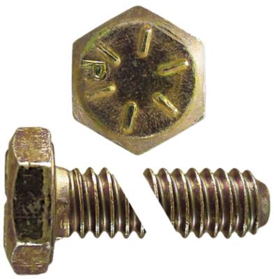 PAPCO Hex Head Cap Screw Grade 8 UNC Yellow Zinc 3/4 x 2 1/2