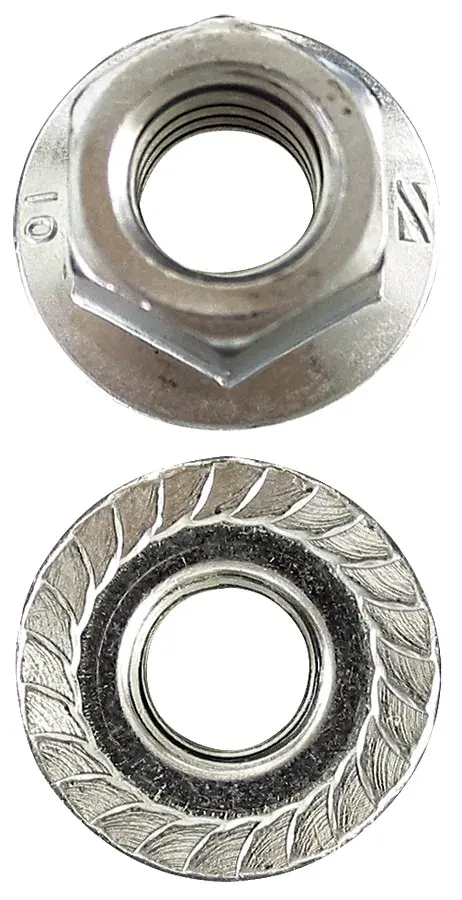PAPCO Flange Nut Serrated Fine Zinc Plated JIS M10 1.25 PAP 244998